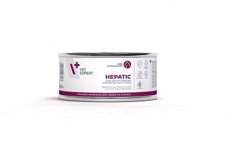 4T Veterinary Diet Hepatic Cat, Conserva 100 g - poza 2