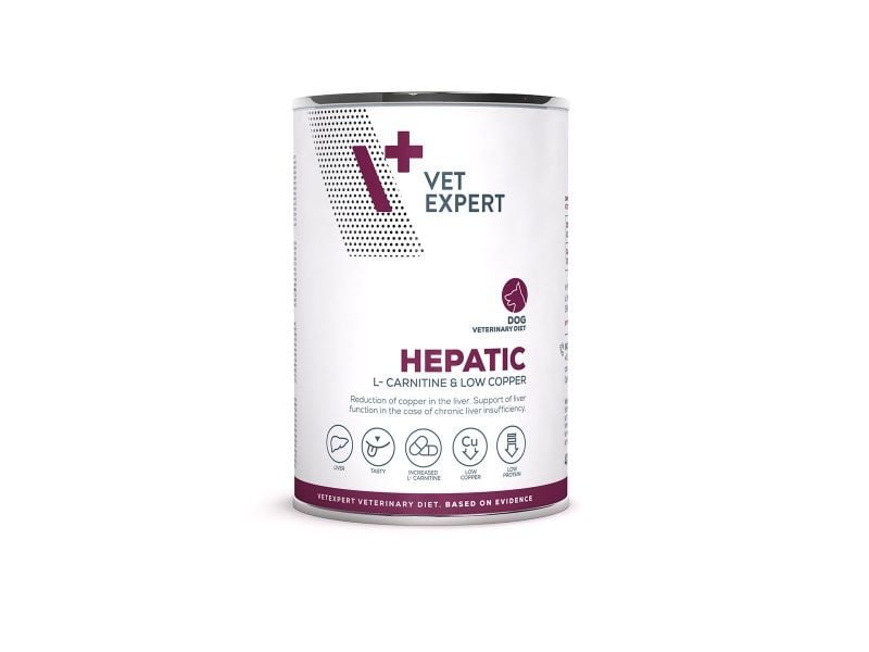 4T Veterinary Diet Hepatic Dog Pui, Conserva 400 g - poza 2