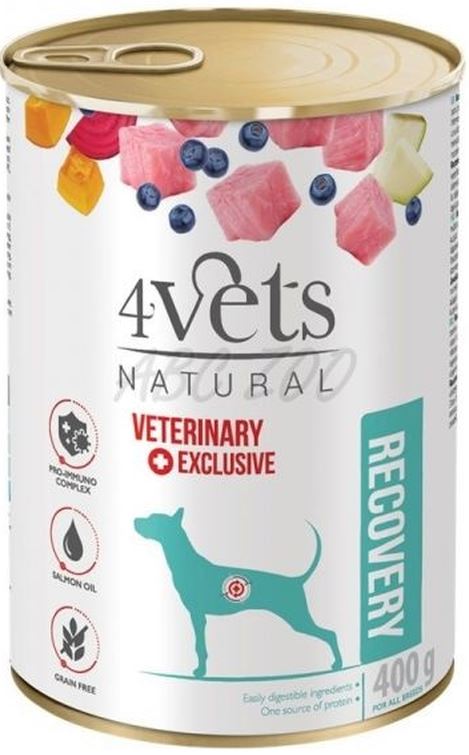 4VETS Natural Conservă pentru câini Recovery 400g