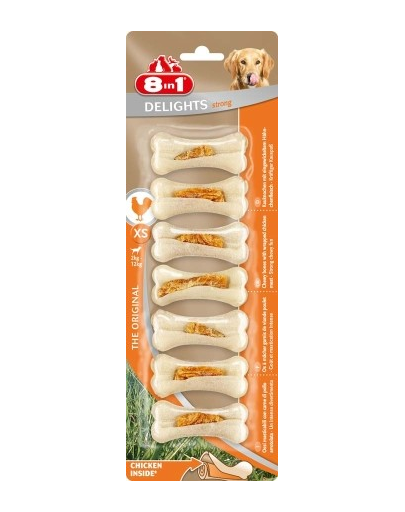 8IN1 Delicatese Delight Tstrong Bones XS 7 buc.