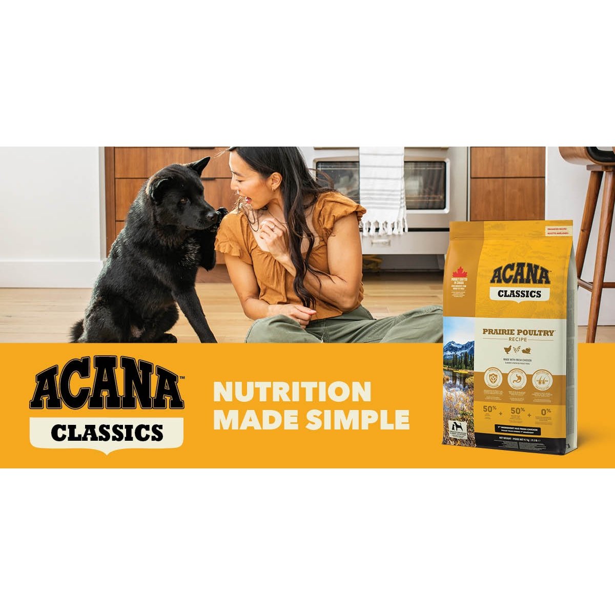 ACANA Classics Prairie Poultry, XS-XL, Pui, hrană uscată câini, 14.5kg - poza 3