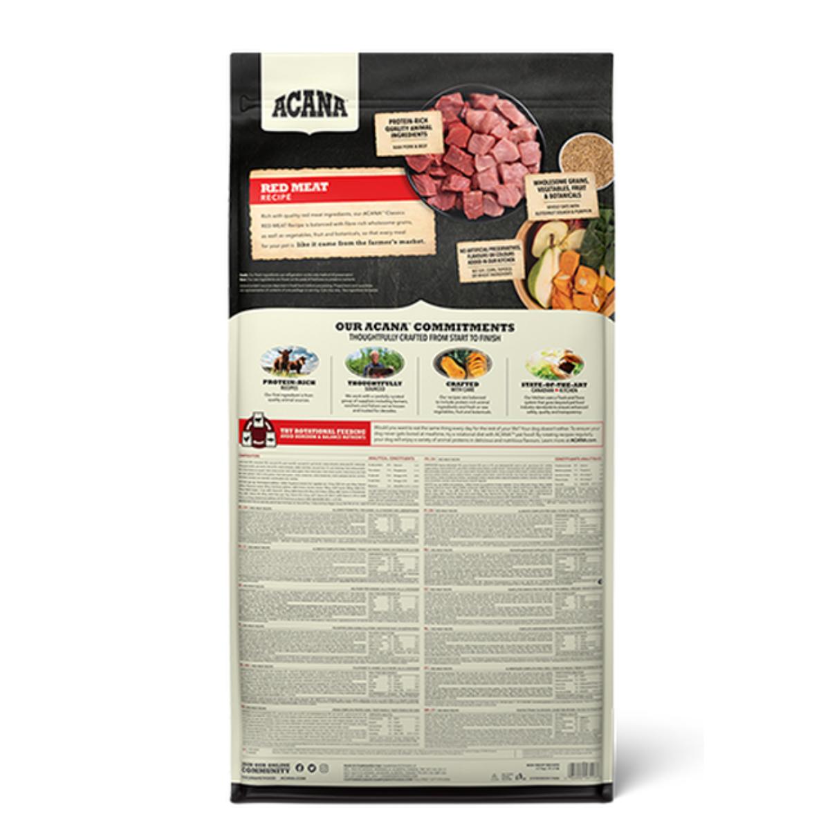 ACANA Classics Red, XS-XL, Vită și Porc, hrană uscată câini, 14.5kg - poza 3