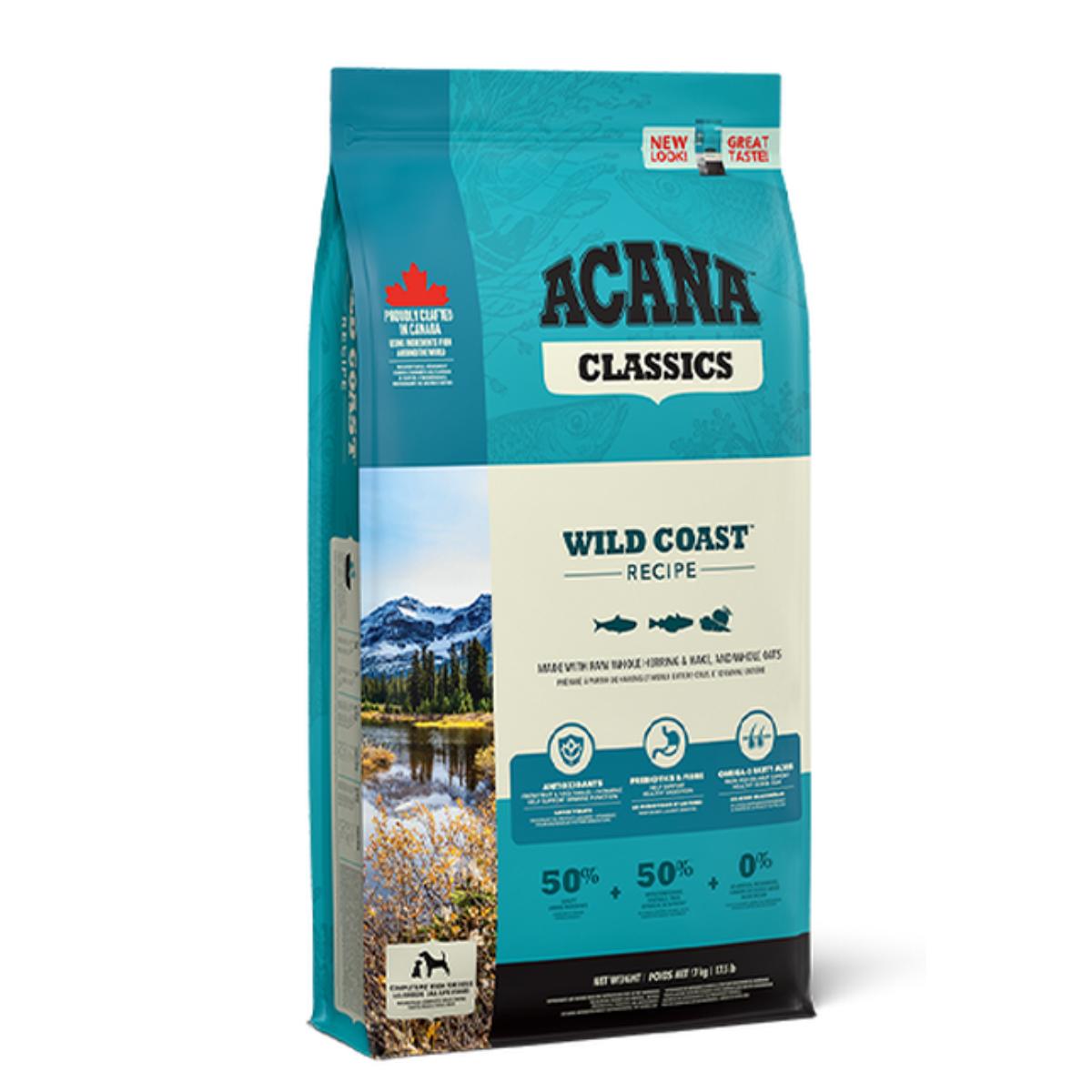 ACANA Classics Wild Coast, XS-XL, Somon și Hering, hrană uscată câini, 14.5kg - poza 2