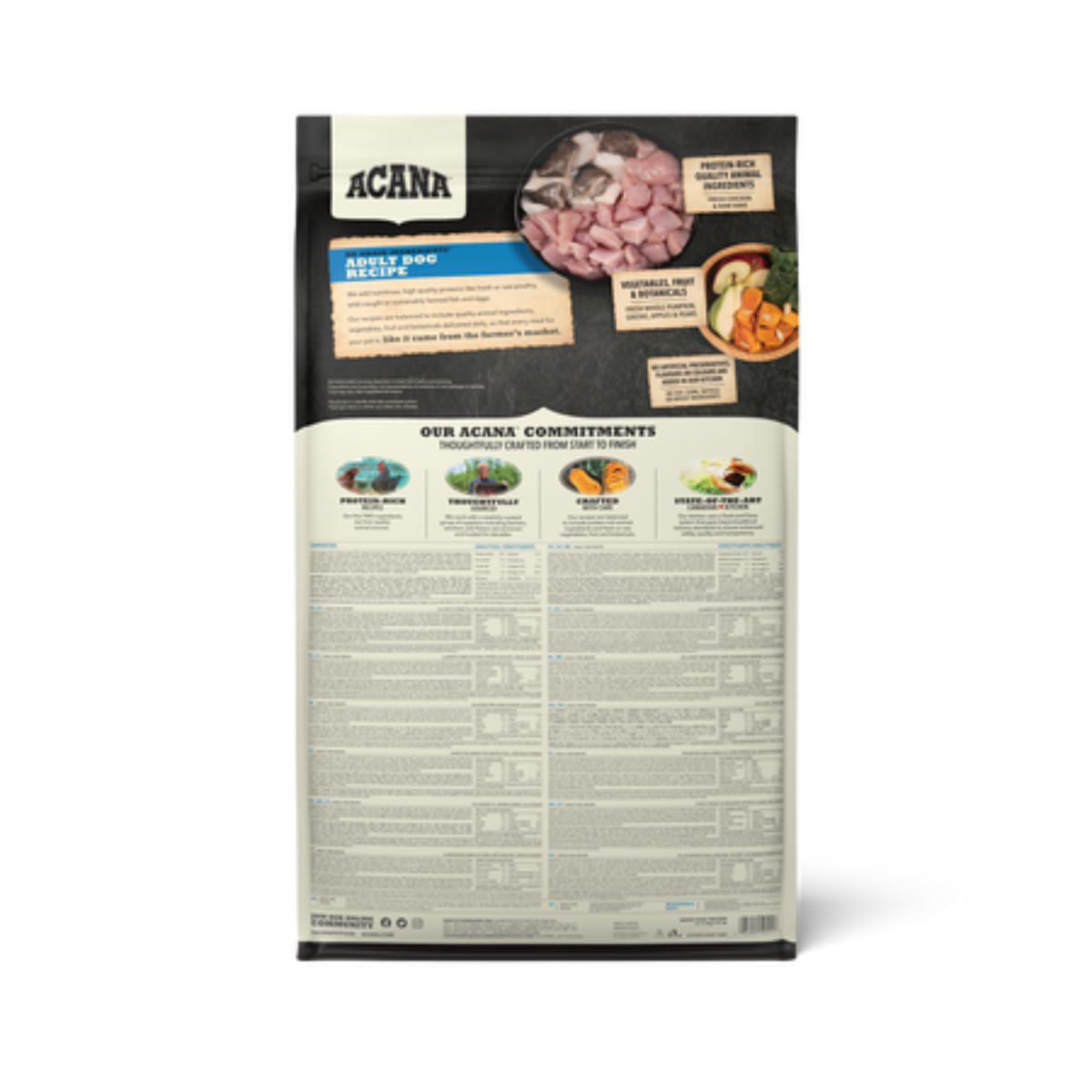 ACANA Dog Adult Mediu, XS-XL, Pui, hrană uscată fără cereale câini, 11.4kg - poza 3
