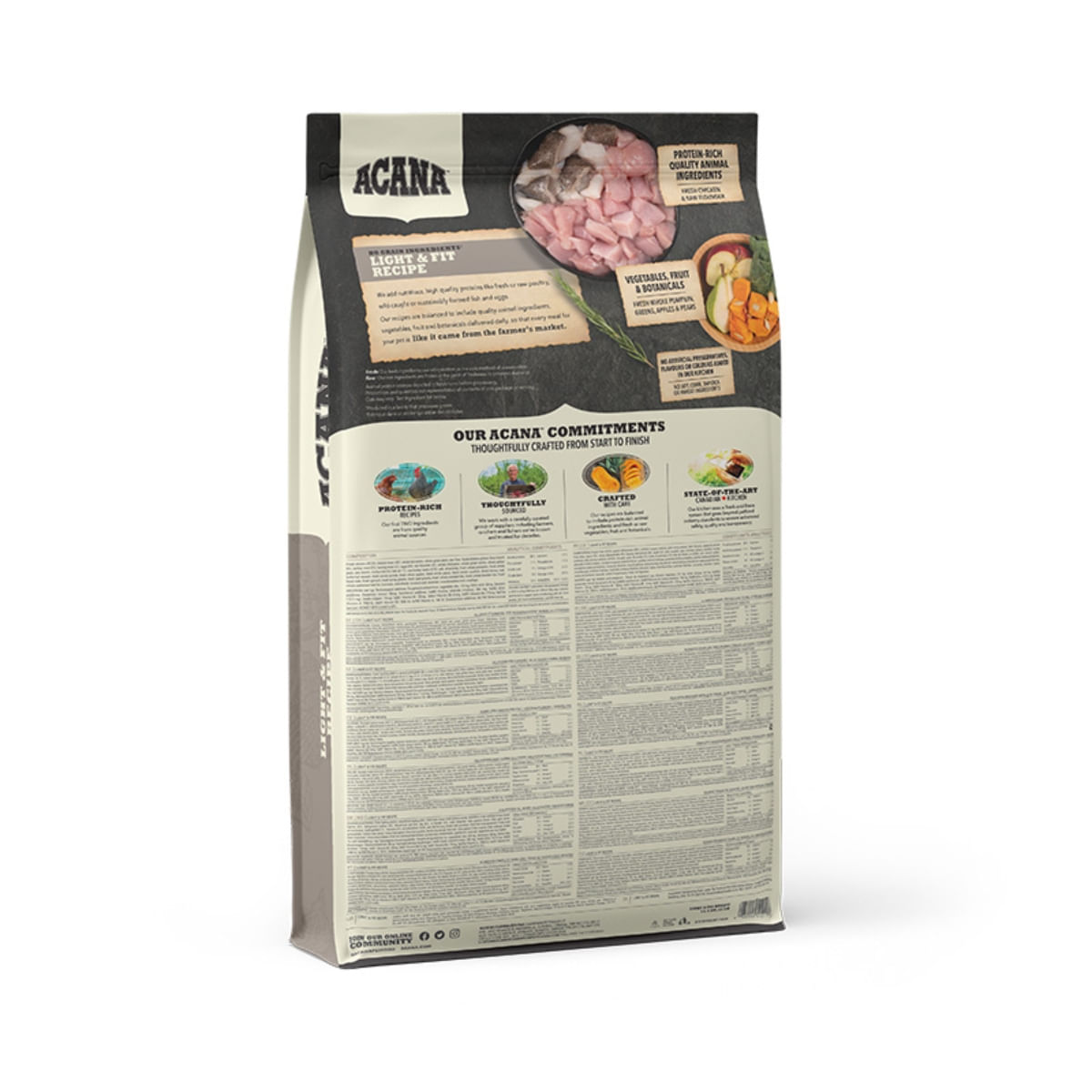 ACANA Dog Light & Fit, hrană uscată fără cereale câini, metabolism ACANA Heritage Light & Fit, hrană uscată fără cereale câini, managemetul greutății, 11.4kg - poza 3