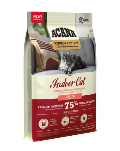 ACANA Highest Protein Indoor Cat Hrană pentru pisici de apartament cu conținut ridicat de proteine 4,5 kg