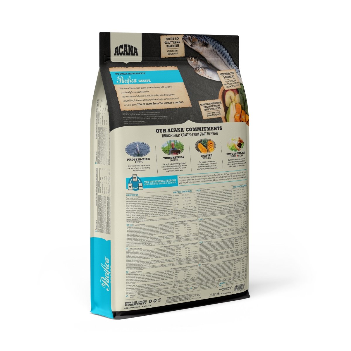 ACANA Highest Protein Pacifica, XS-XL, Hering și Macrou, hrană uscată fără cereale câini, 11.4kg - poza 2