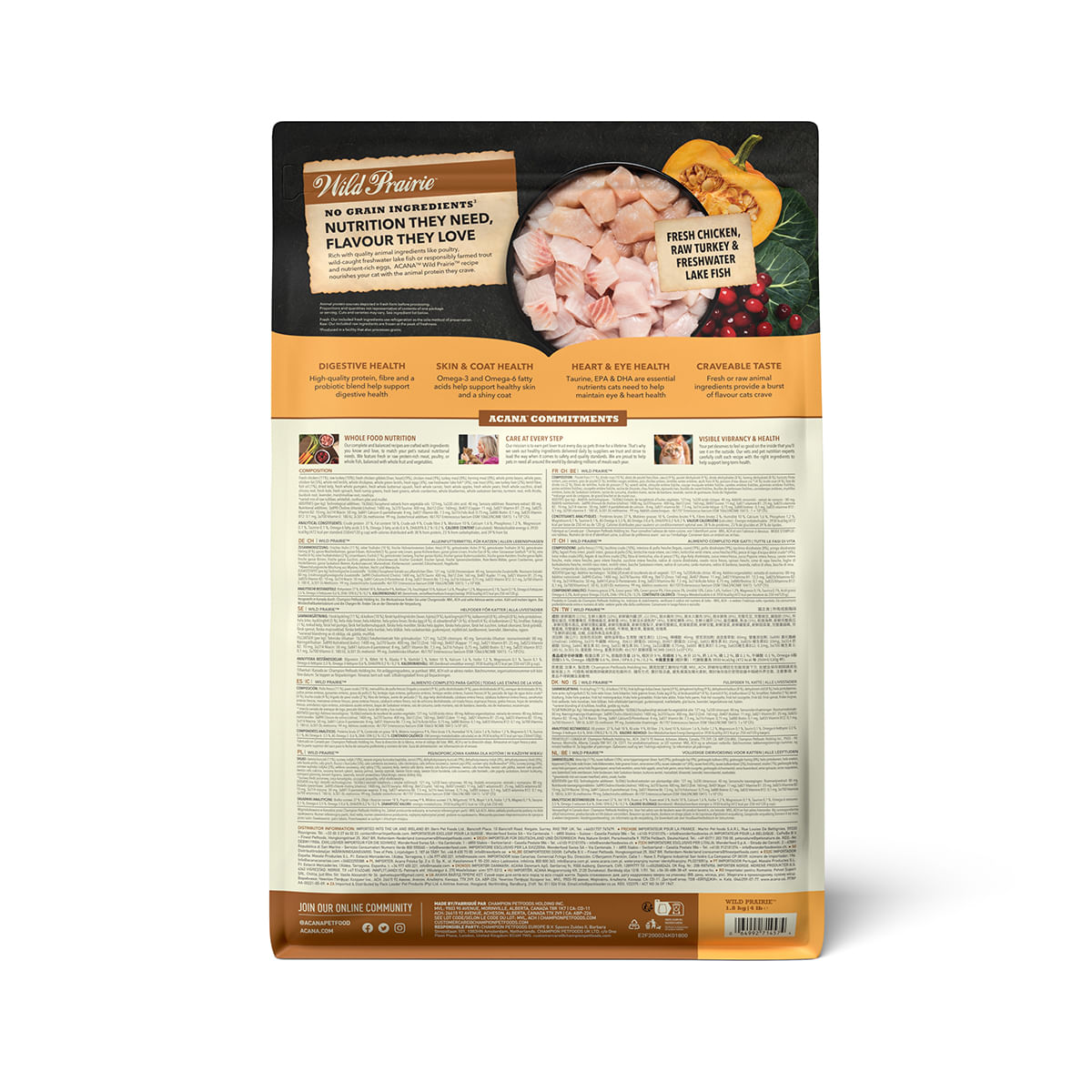 ACANA Highest Protein Wild Prairie, hrană uscată fără cereale pisici, 1.8kg - poza 3