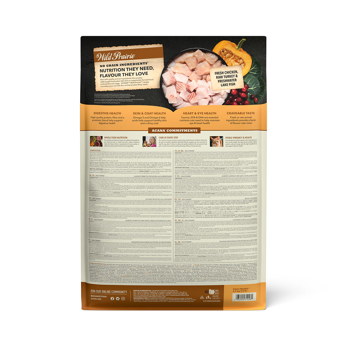 ACANA Highest Protein Wild Prairie, hrană uscată fără cereale pisici ACANA Regionals Wild Prairie, hrană uscată fără cereale pisici, 4.5kg - poza 5