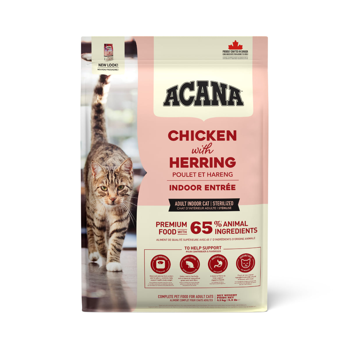 ACANA Indoor Entrée, Pui și Hering, hrană uscată pisici, 1.8kg - poza 2