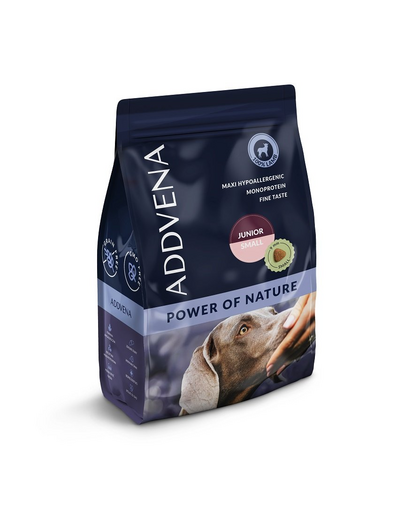 ADDVENA Power of Nature Junior small 2,5 kg hrana cu miel, catei rase mici