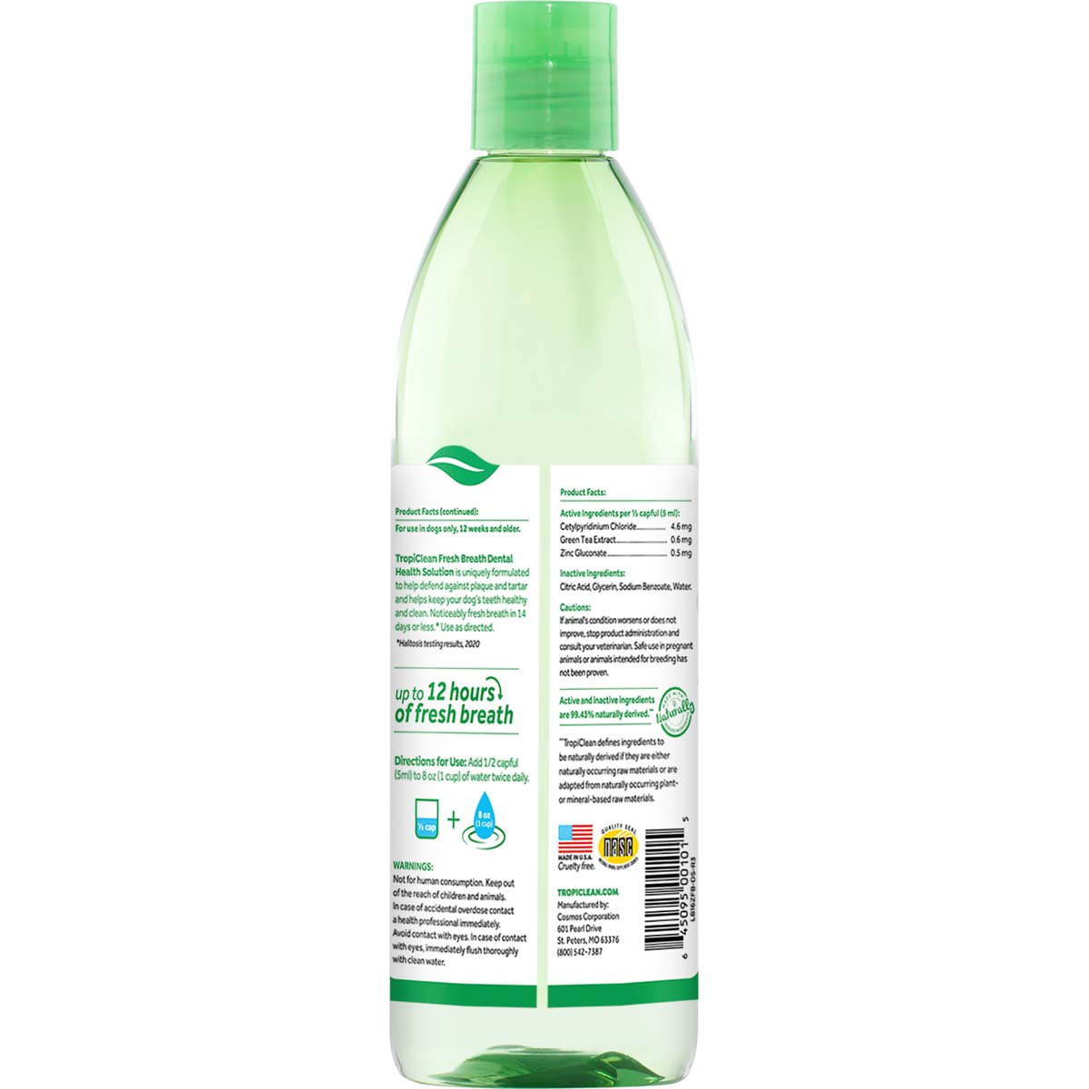 Aditiv Apa TropiClean Oral Care, 473 ml - poza 3
