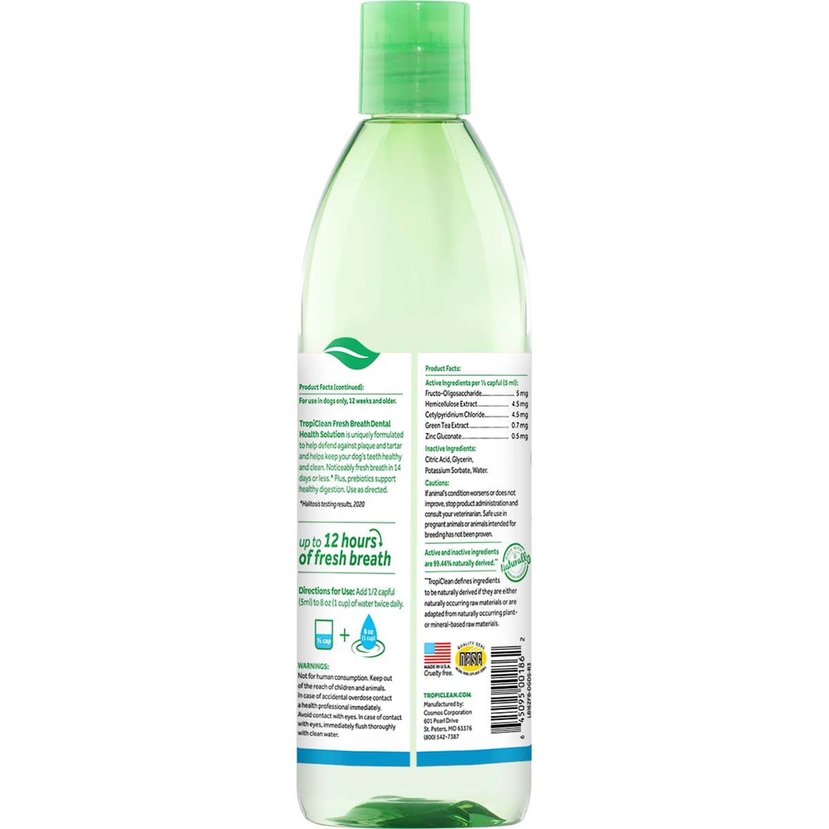 Aditiv Apa TropiClean Oral Care Plus Digestive Support, 473 ml - poza 3