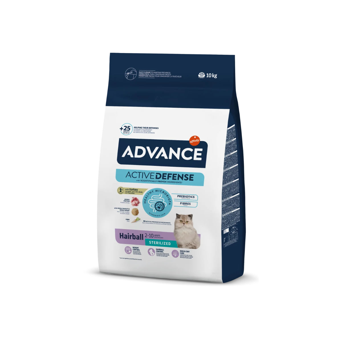 ADVANCE Hairball Sterilised, Curcan, hrană uscată pisici sterilizate, limitarea ghemurilor de blană, 10kg - poza 1