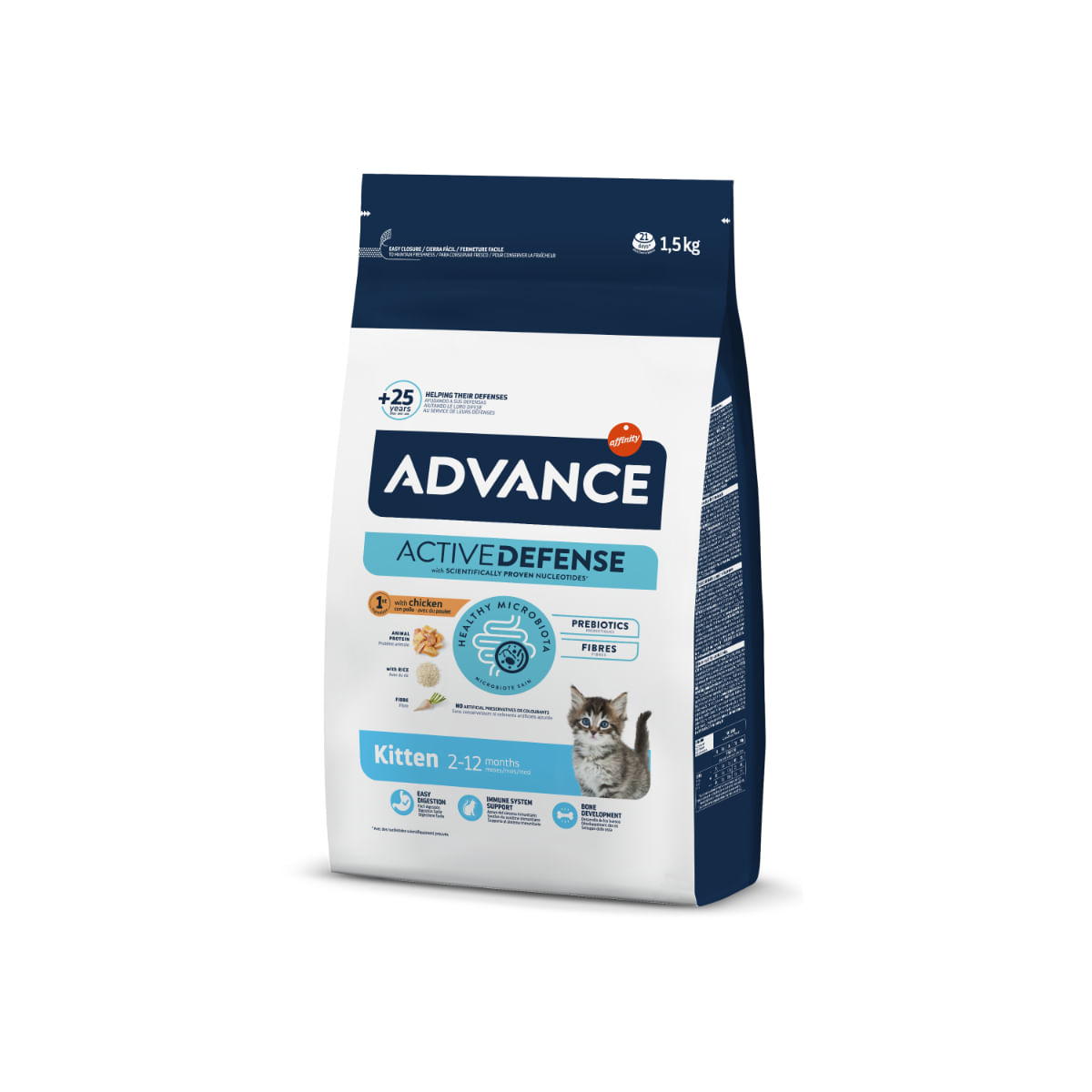 ADVANCE Kitten, Pui, hrană uscată pisici junior, 1.5kg - poza 1