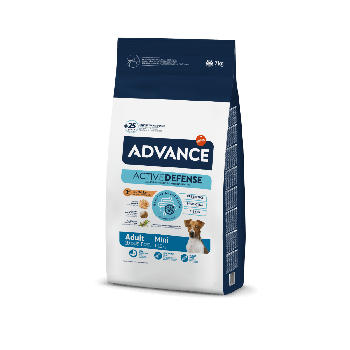 ADVANCE Mini Adult, XS-S, Pui, hrană uscată câini, 7kg - poza 3