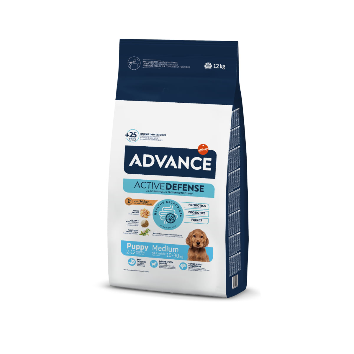 ADVANCE Puppy Medium, M, Pui, hrană uscată câini junior, 12kg - poza 1