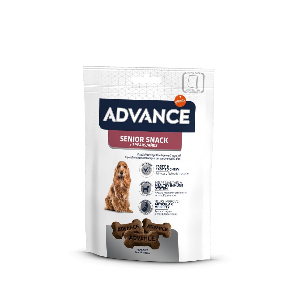 ADVANCE Senior +7 Snack, recompense câini senior, 150g - poza 1
