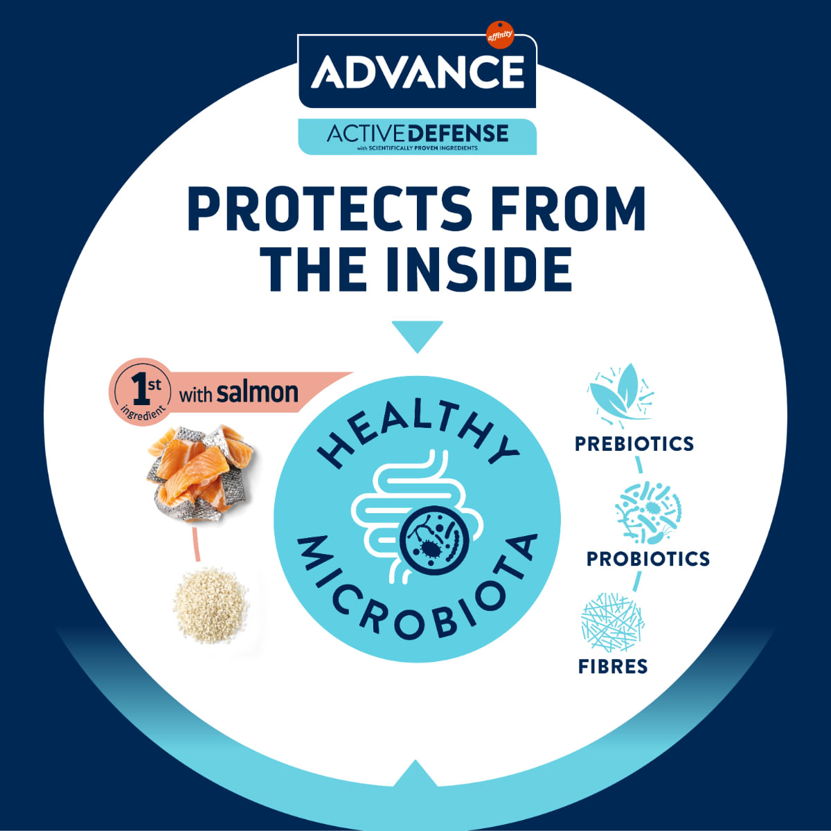 ADVANCE Sensitive Care Mini, XS-S, Somon, hrană uscată câini, sistem digestiv, 3kg - poza 4