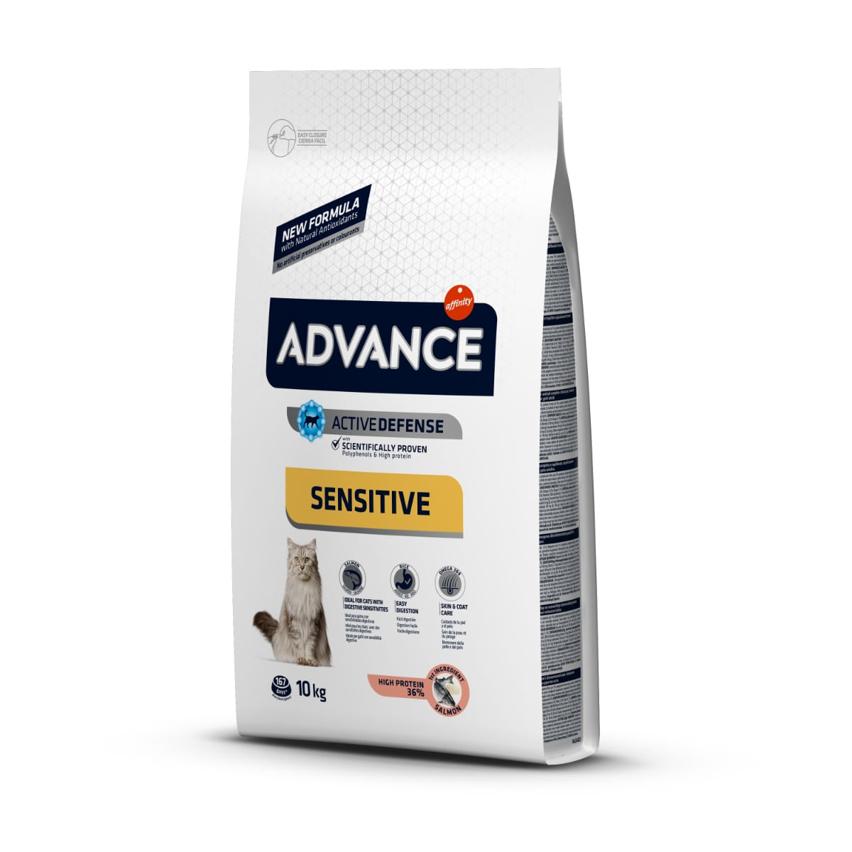 ADVANCE Sensitive Care, Somon, hrană uscată pisici, sistem digestiv, 10kg - poza 2