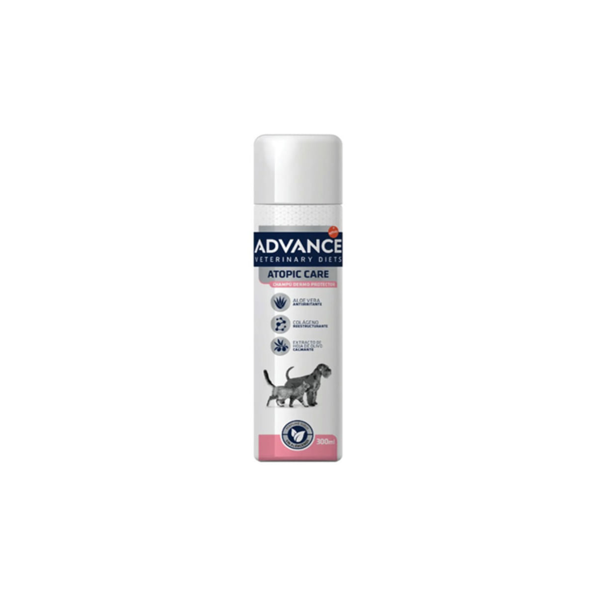 ADVANCE VETERINARY DIETS Atopic Derma Care, șampon câini și pisici, calmant, hipoalergenic, flacon, 300ml - poza 1