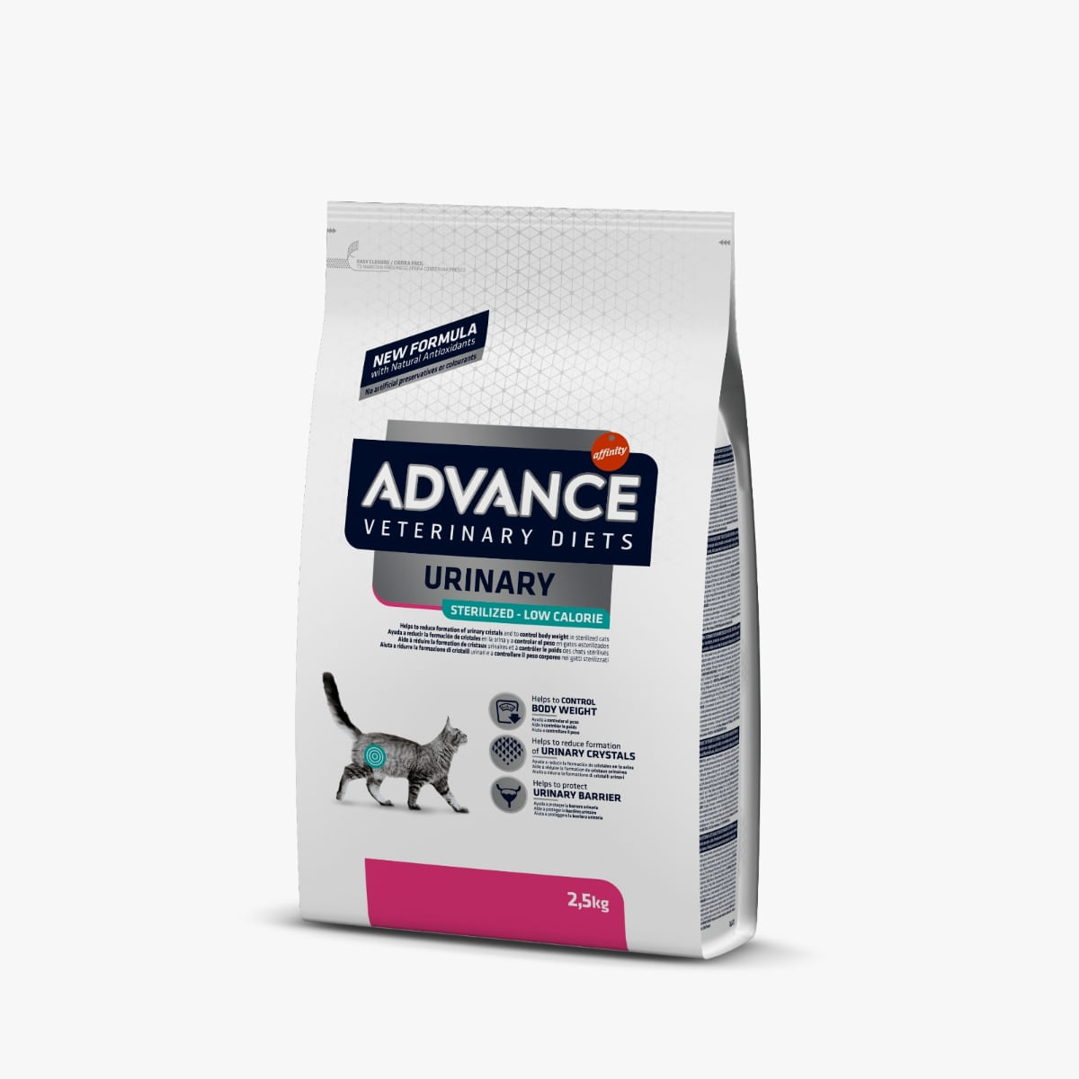 ADVANCE Veterinary Diets Cat Sterilised Urinary Low Calory, dietă veterinară, hrană uscată pisici, afecțiuni urinare ADVANCE Veterinary Diets Urinary Sterilised Low Calorie, dietă veterinară pisici sterilizate, hrană uscată, sistem urinar,  - poza 1