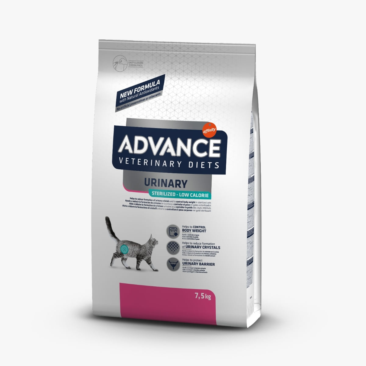 ADVANCE Veterinary Diets Cat Sterilised Urinary Low Calory, dietă veterinară, hrană uscată pisici, afecțiuni urinare ADVANCE Veterinary Diets Urinary Sterilised Low Calorie, dietă veterinară pisici sterilizate, hrană uscată, sistem urinar,  - poza 2