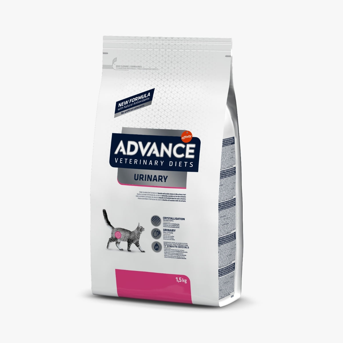 ADVANCE Veterinary Diets Cat Urinary, dietă veterinară, hrană uscată pisici, afecțiuni urinare ADVANCE Veterinary Diets Urinary, dietă veterinară pisici, hrană uscată, sistem urinar, 1.5kg - poza 2