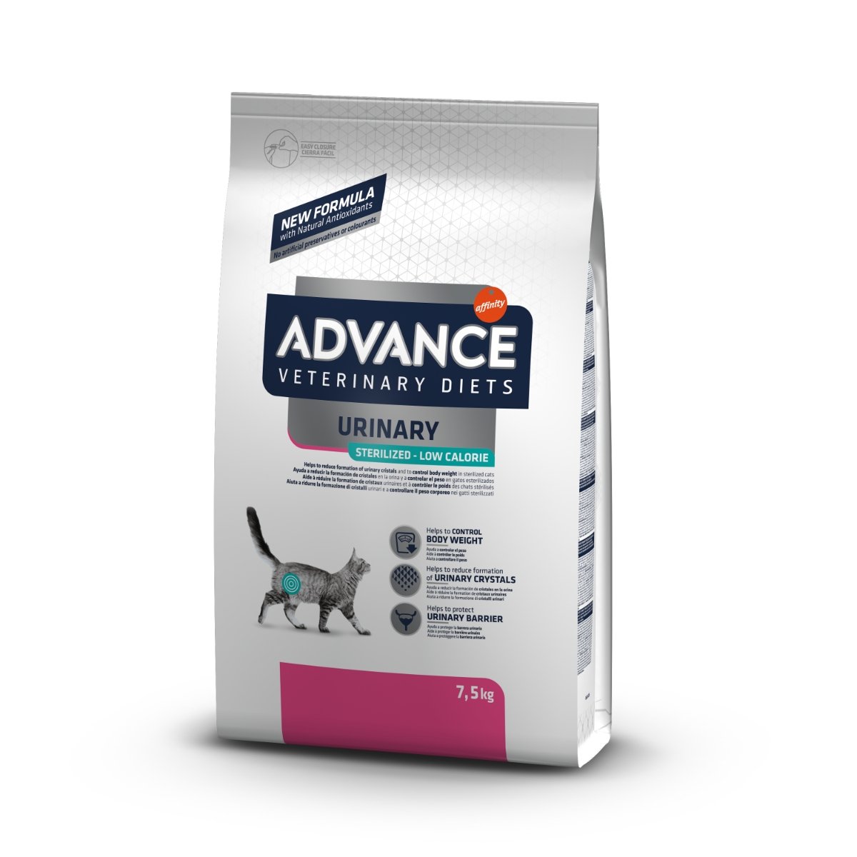 ADVANCE Veterinary Diets Cat Urinary Stress, dietă veterinară, hrană uscată pisici, afecțiuni urinare ADVANCE Veterinary Diets Urinary Stress, dietă veterinară pisici, hrană uscată, sistem urinar, 7.5kg - poza 1