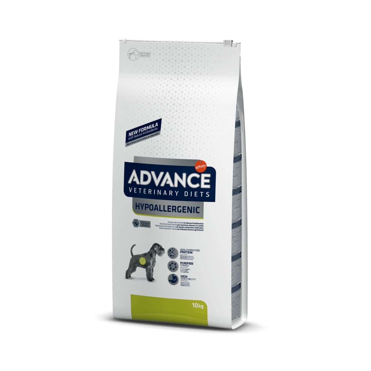 ADVANCE Veterinary Diets Dog Hypoallergenic, dietă veterinară, hrană uscată câini, afecțiuni digestive și dermatologice ADVANCE Veterinary Diets Hypoallergenic, dietă veterinară câini, hrană uscată, sistem digestiv, Piele & Blana, 10kg - poza 1
