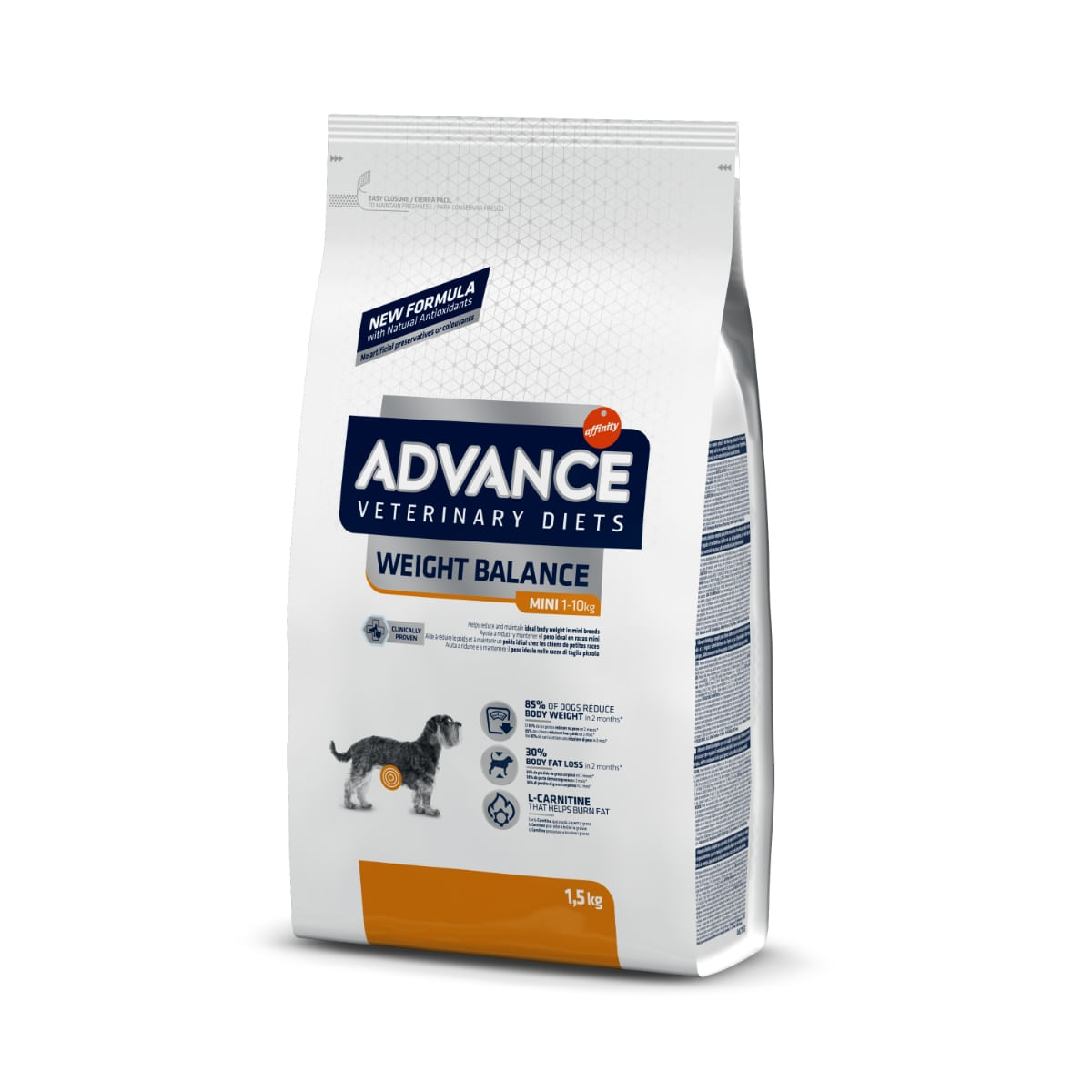 ADVANCE Veterinary Diets Dog Weight Balance Mini, XS-S, dietă veterinară, hrană uscată câini, afecțiuni metabolice (obezitate) ADVANCE Veterinary Diets Weight Balance Mini, XS-S, dietă veterinară câini, hrană uscată, metabolism (obezitate s - poza 2