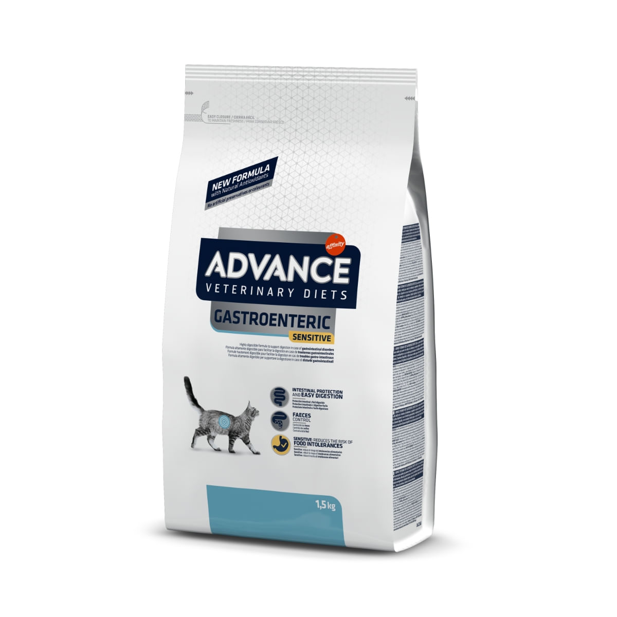 ADVANCE VETERINARY DIETS Gastroenteric Sensitive, Curcan, dietă veterinară, hrană uscată pisici, sistem digestiv ADVANCE Veterinary Diets Gastroenteric Sensitive, dietă veterinară pisici, hrană uscată, sistem digestiv, 1.5kg - poza 1