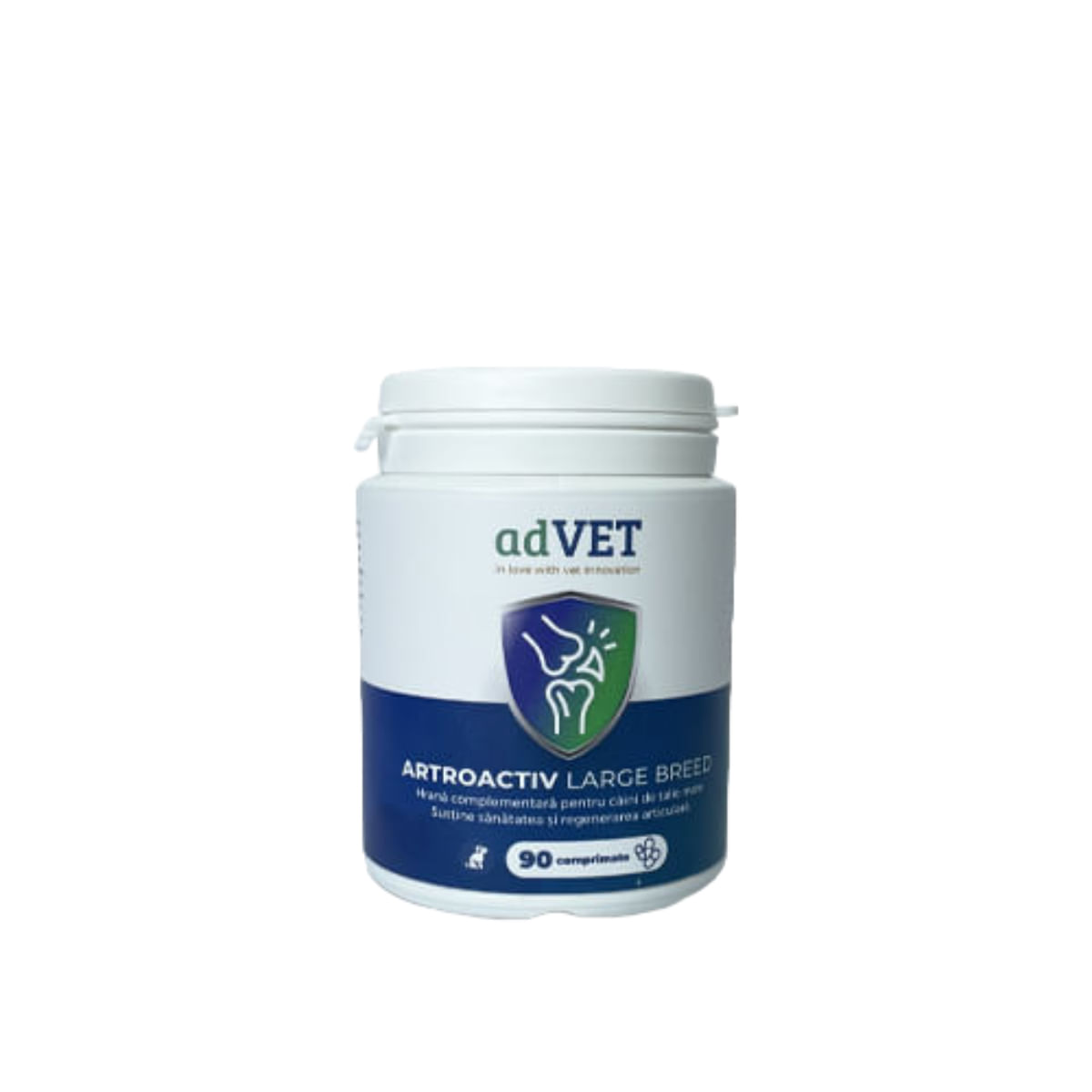 ADVET ArtroActive Large Breed, supliment sistem articular câini, comprimate ADVET ArtroActive Large Breed, L-XL, supliment sistem articular câini, cutie, 90 comprimate - poza 2