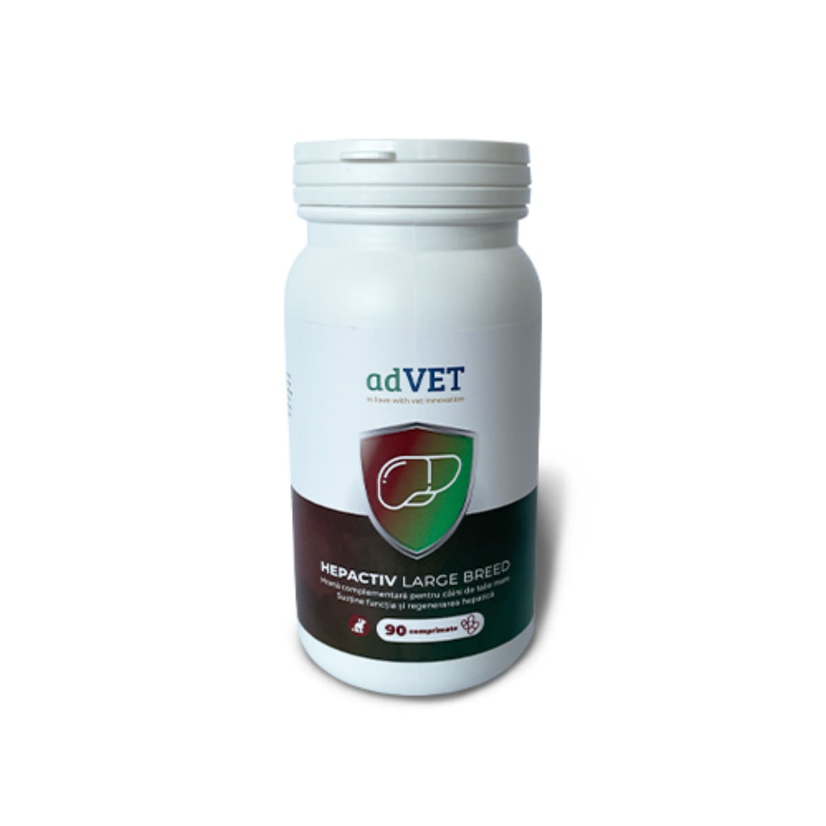 ADVET HepActiv Large Breed, supliment sistem hepatic câini, comprimate ADVET HepActiv Large Breed, L-XL, supliment sistem hepatic câini, cutie, 90 comprimate - poza 1