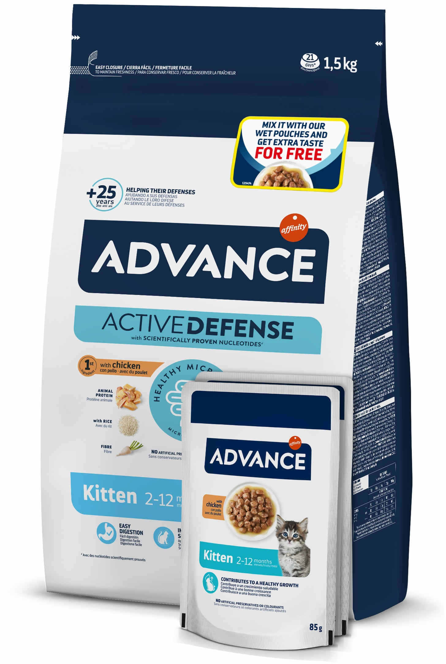 AFFINITY ADVANCE Kitten - Hrană uscată pentru pisicuţe, cu Pui şi Orez