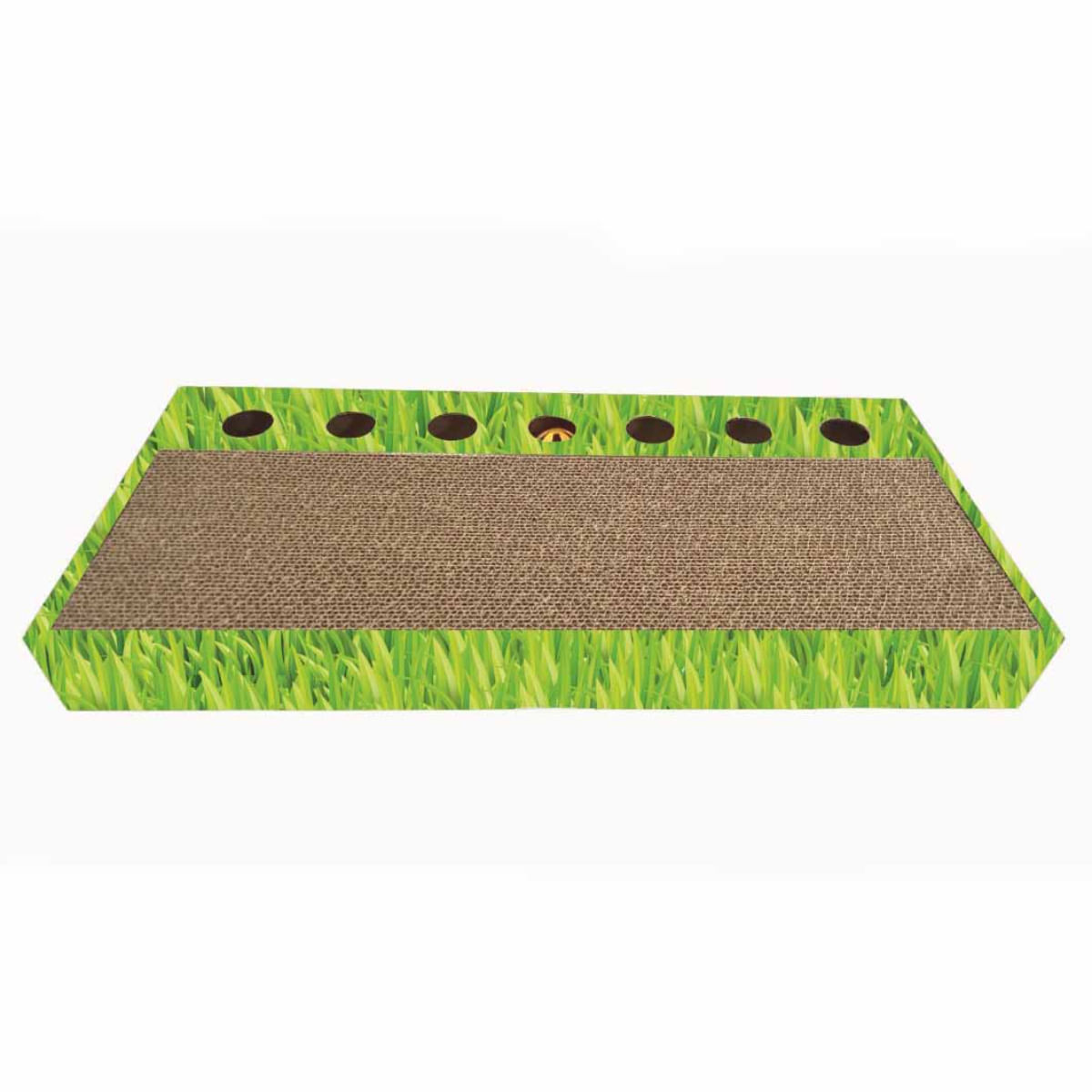 AGILITY Ball Maze 3, scratcher interactiv pisici, carton, verde, 48.26x22.22x5.08cm - poza 1