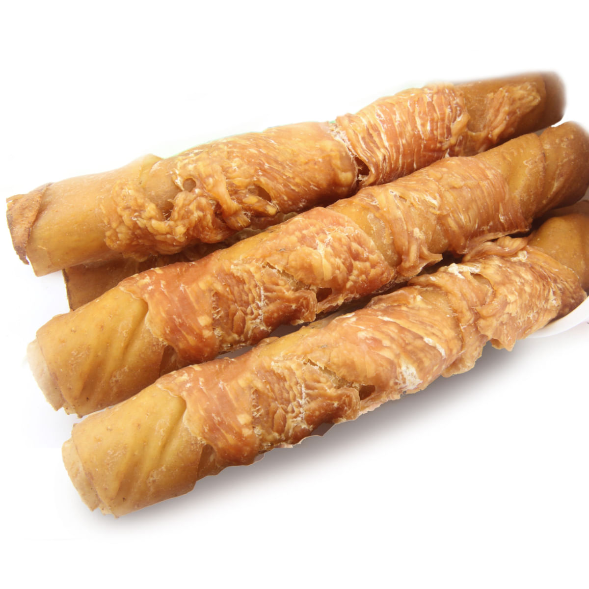 AGILITY Bețișoare de 16 cm din Piele Împletite, XS-XL, Porc și Pui, găletușa recompense câini, 500g - poza 3