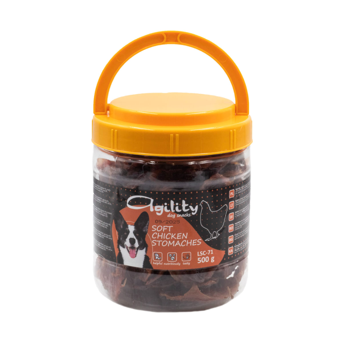 AGILITY Pipote de Pui, XS-XL, găletușa recompense câini, 500g - poza 2