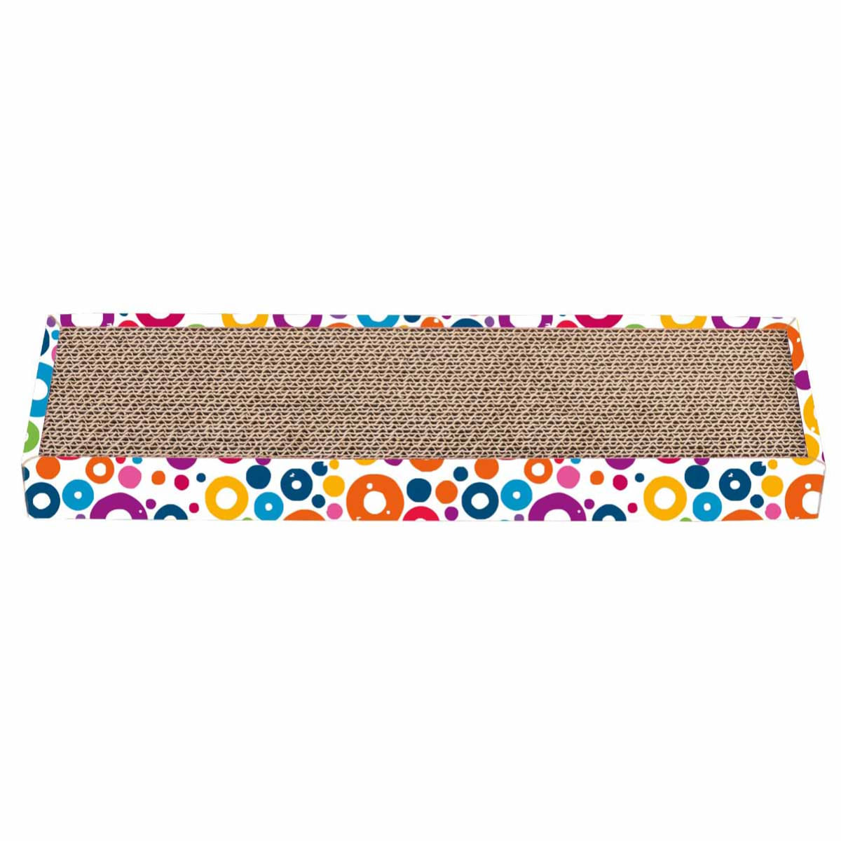 AGILITY Placa 2, scratcher pisici, carton, multicolor, 45.72x12.7x4.45cm - poza 2
