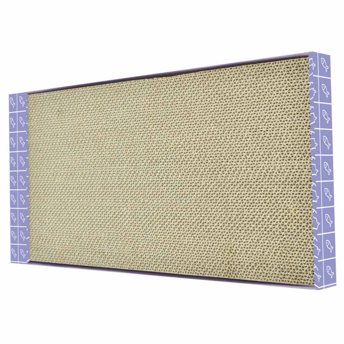 AGILITY Placa Dubla, scratcher pisici, carton, mov, 45.38x24.76x3.81cm - poza 2