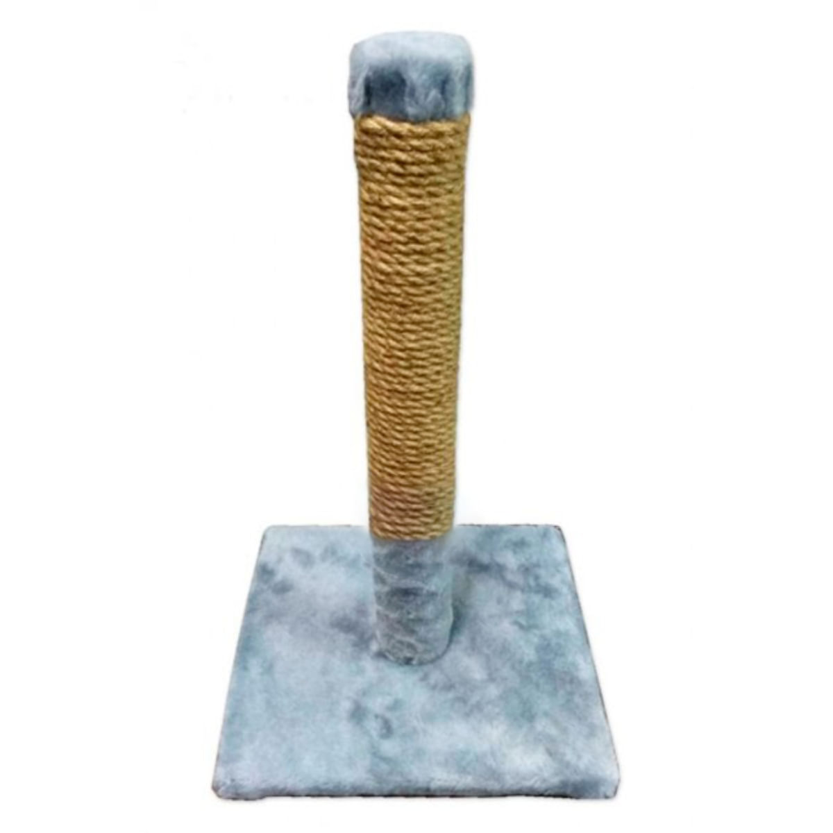 AGILITY, stâlp de zgâriat cilindric pisici, lemn și sisal, albastru, 30x30x55cm - poza 1