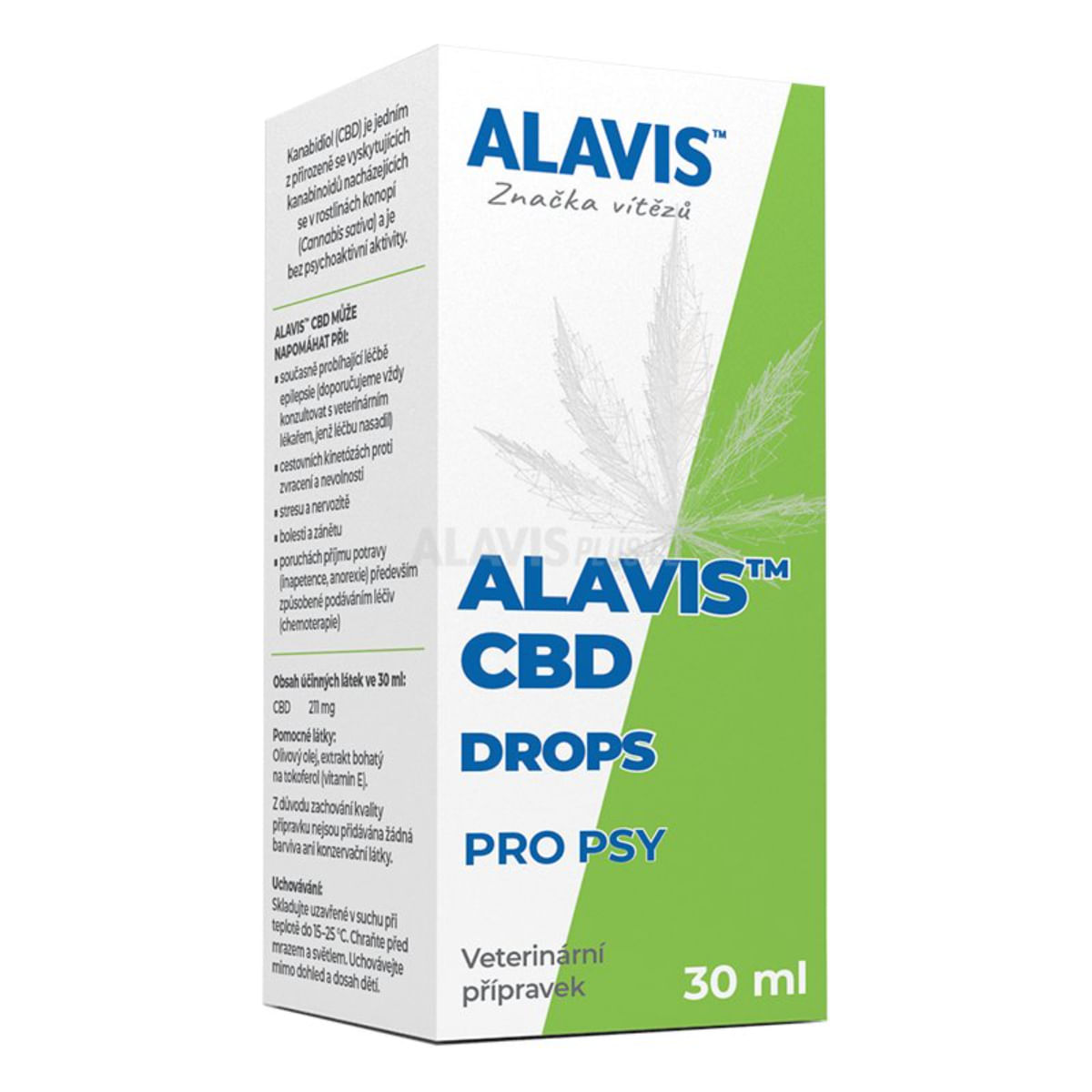 ALAVIS CBD 3%, supliment sistem nervos & calmante câini, suspensie orală ALAVIS CBD 3%, XS-XL, supliment sistem nervos & calmante câini și pisici, flacon cu aplicator, 30ml suspensie orală - poza 1