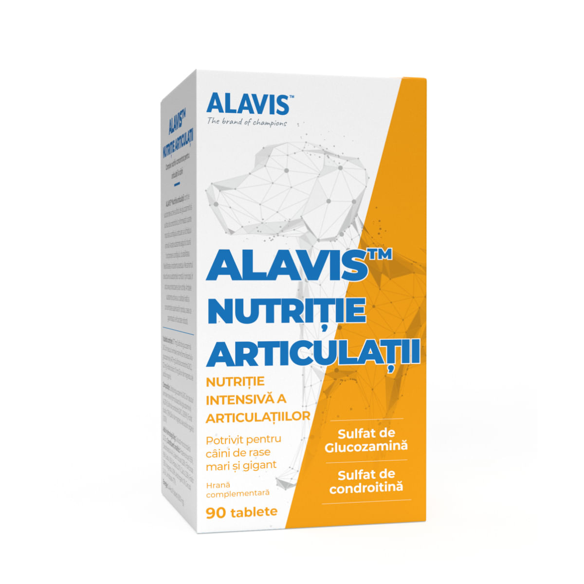 ALAVIS Joint Nutrition, supliment sistem articular câini, comprimate ALAVIS Joint Nutrition, XS-XL, supliment sistem articular câini, flacon, 90 comprimate - poza 1
