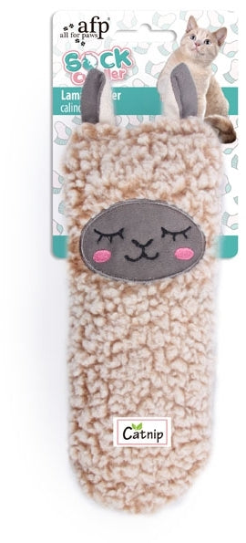 ALL FOR PAWS Cat Socks Jucărie pentru pisici,şosetă formă de lamă, 24x24x27,5cm