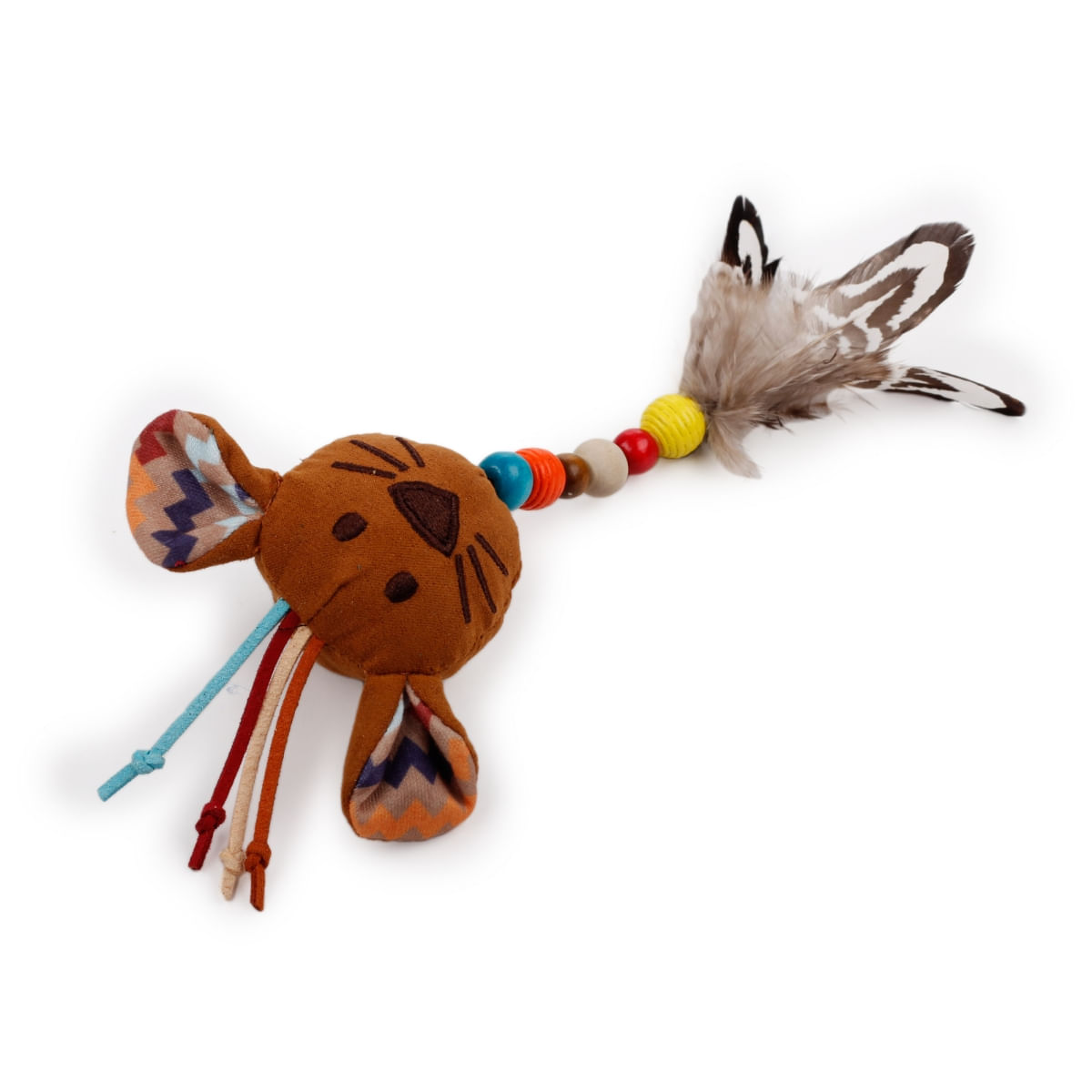 ALL FOR PAWS Dream Catcher cu Șoricel, jucărie interactivă pisici, textil, cu sunet, diverse culori - poza 1