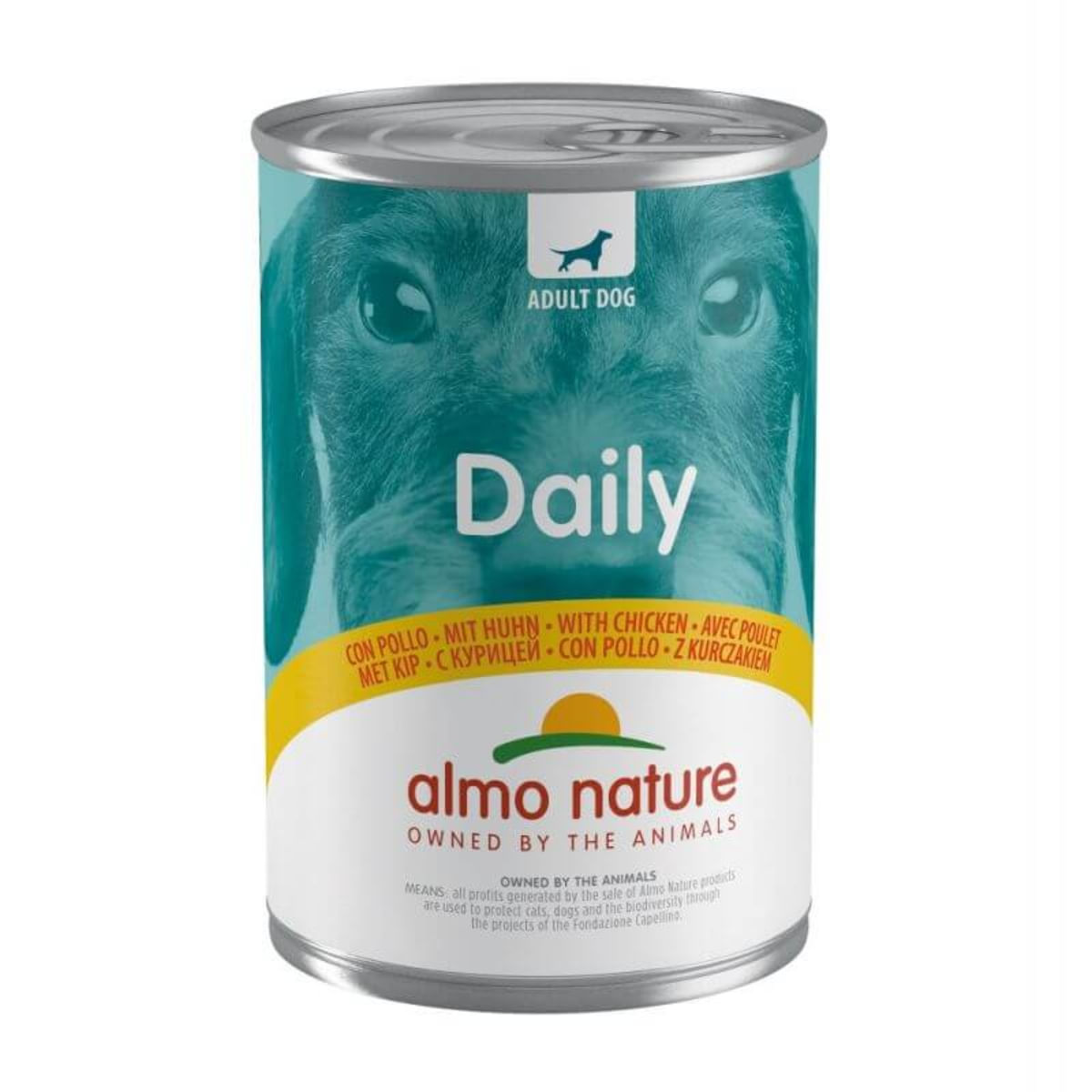 ALMO NATURE Daily Dog, XS-XL, Pui, conservă hrană umedă fără cereale câini, (pate), 400g - poza 1