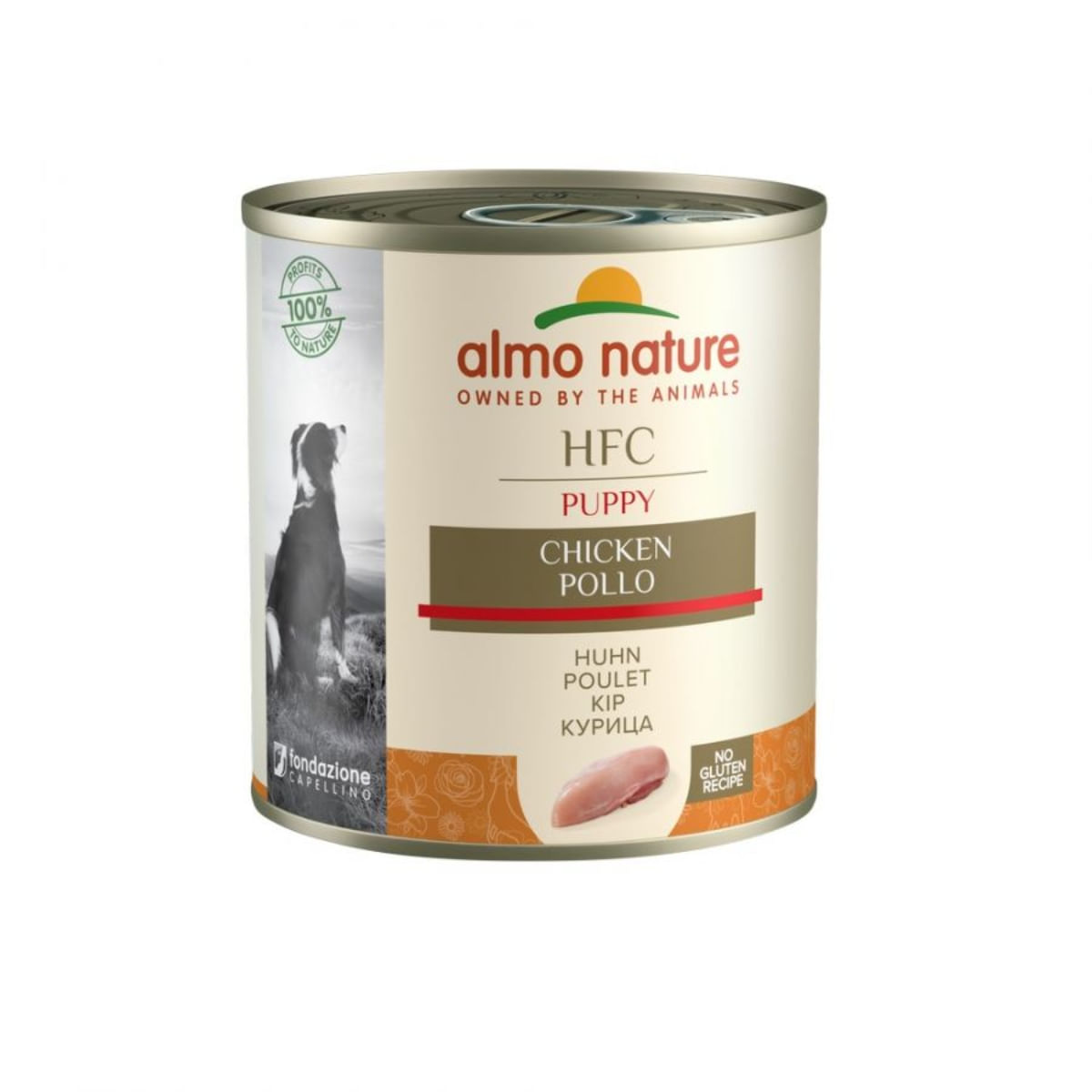 ALMO NATURE HFC Puppy, XS-XL, Pui, conservă hrană umedă câini junior, (în supă), 280g - poza 2