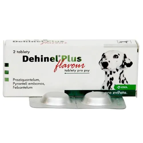 Antiparazitar intern pentru caini Dehinel Plus Flavour 2 cpr folie