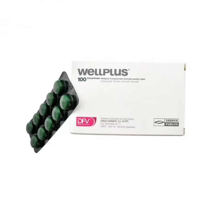 Antiparazitar intern pentru caini Wellplus 10 cpr