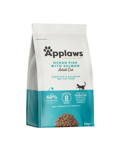 APPLAWS Adult Ocean fish and Salmon 350 g hrana uscata cu peste pentru pisici adulte